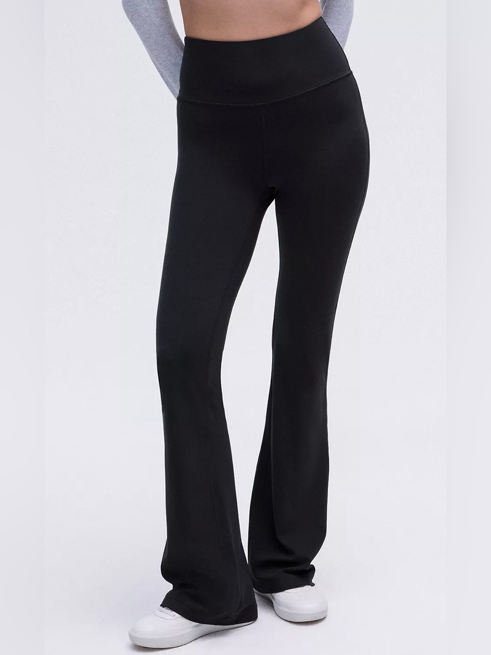 lululemon Black Flared Groove Nulu High-Rise Pants